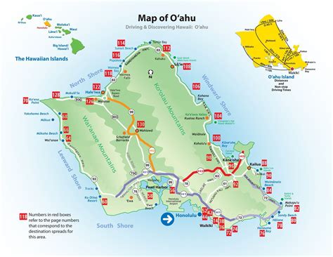 Map Of Oahu Printable